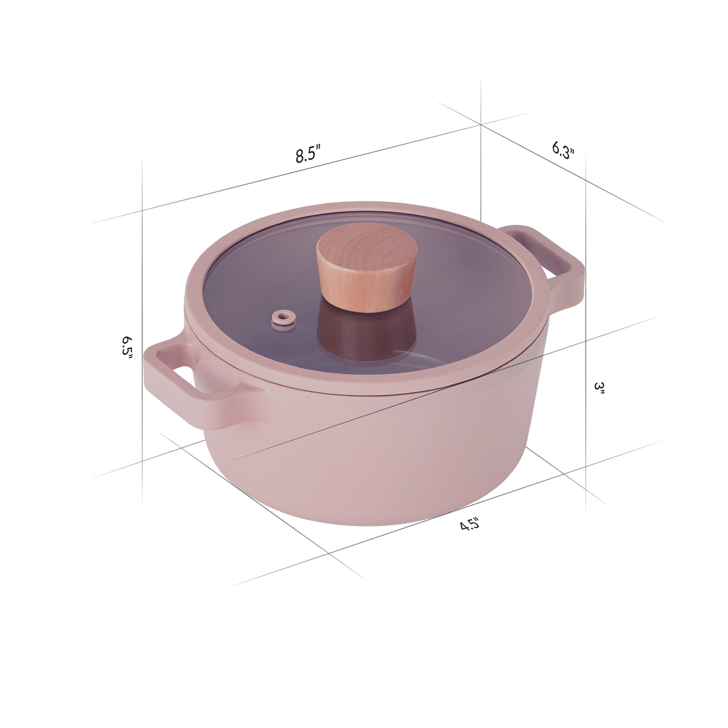 Fika Mini Peach 6" Stock Pot