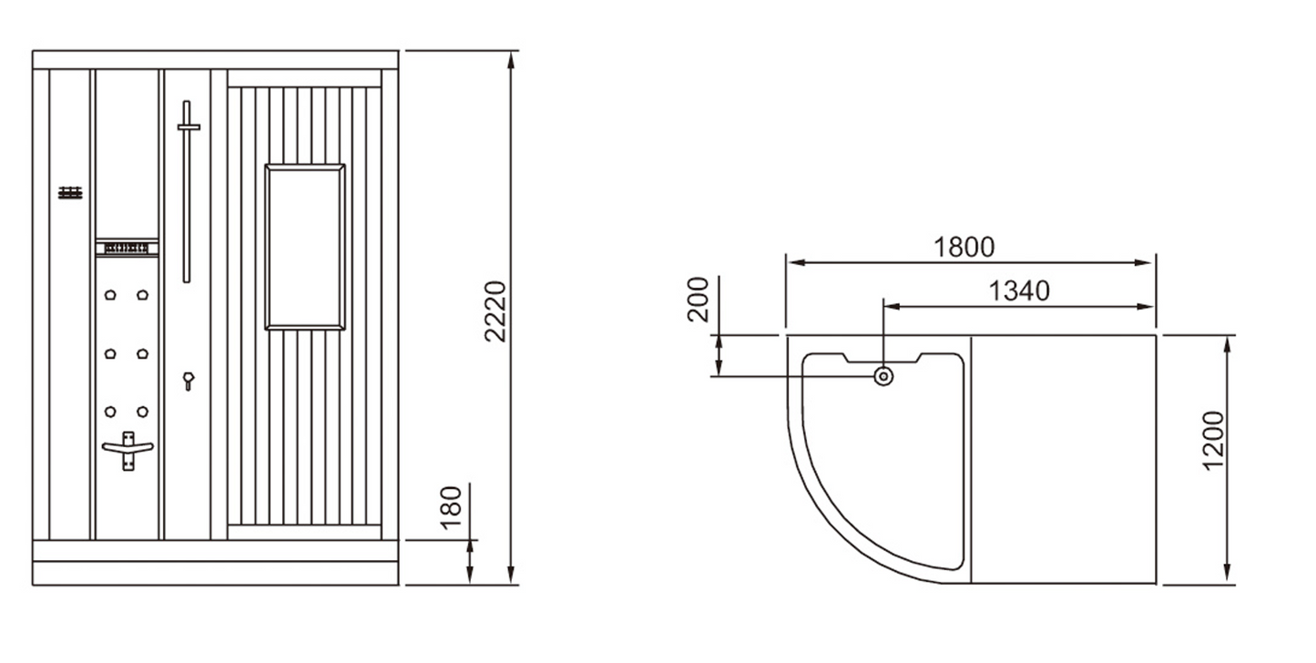 AquaSteam Sauna HS202F8