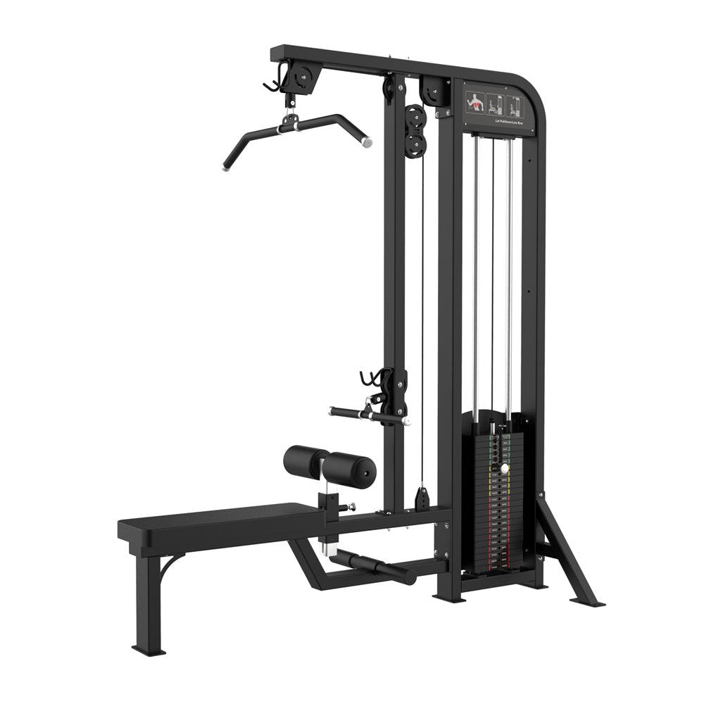 Excel Lat Pulldown/Low Row Combo - - Muscle D Fitness - Selectorized Multi Function Machine