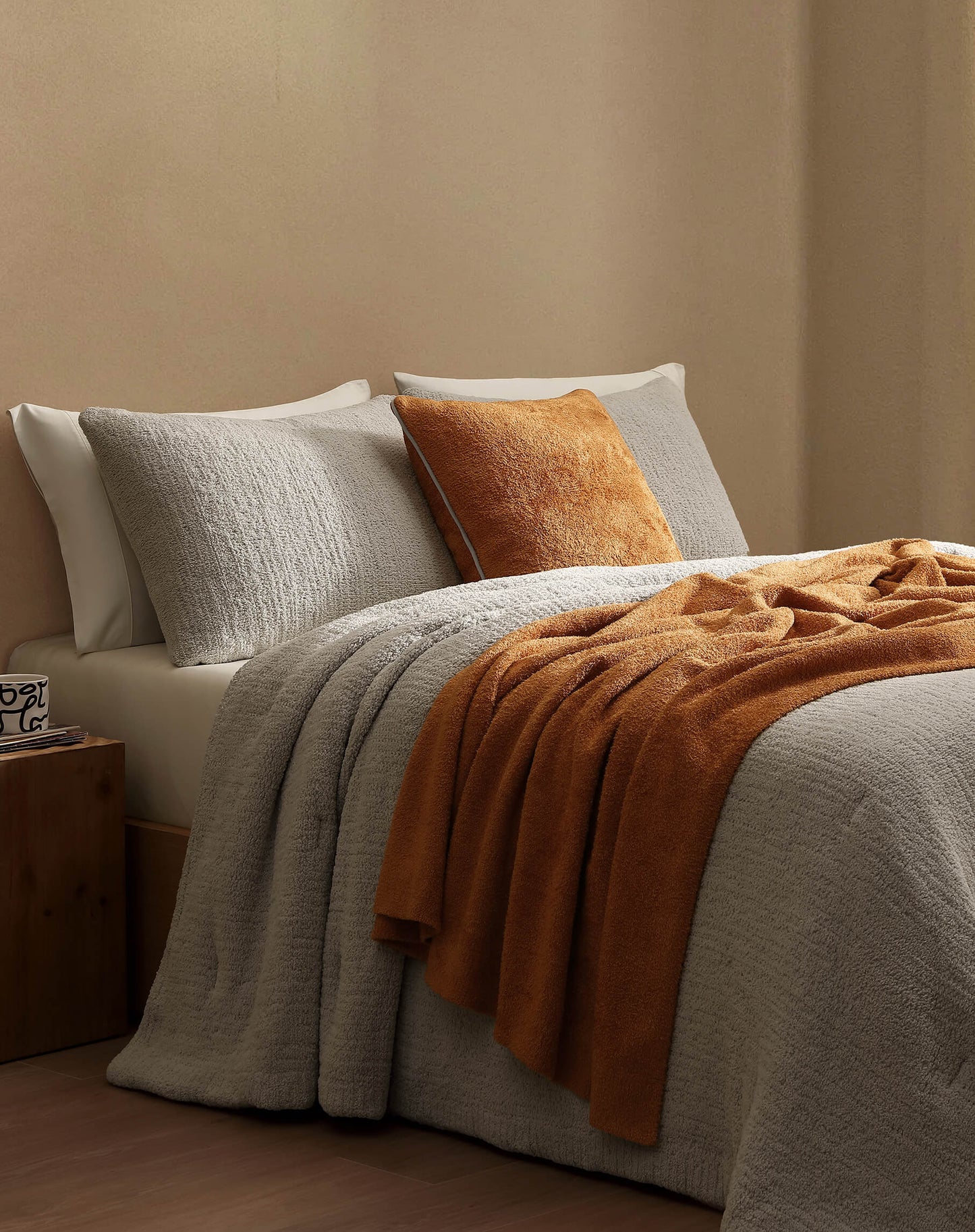 Cloud Silque Throw Pillow with Piping