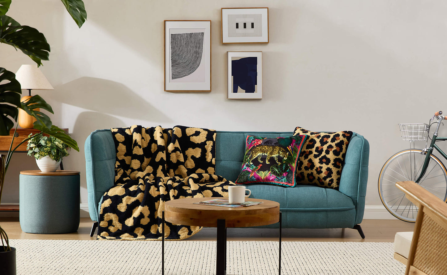 Vintage Leopard Throw Pillow | Last Chance