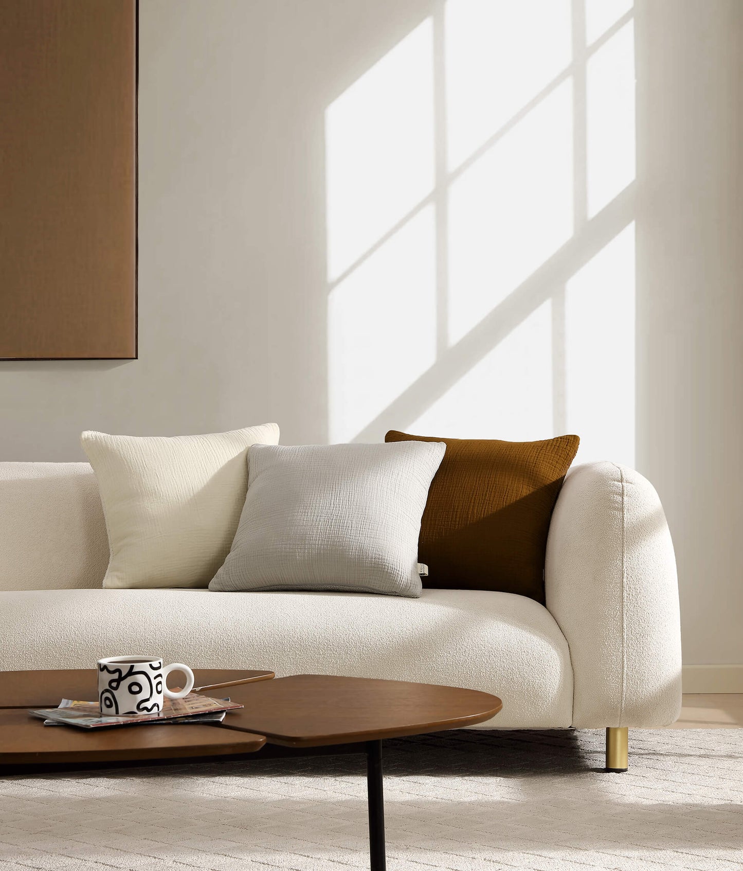 Snug Muslin Throw Pillow | Last Chance