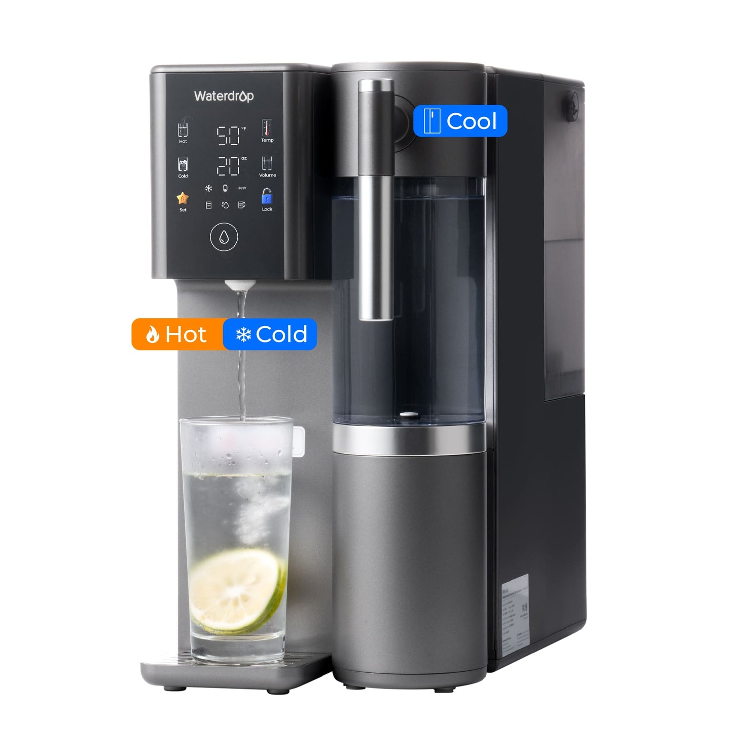 Waterdrop Reverse Osmosis Hot Cold Water Dispenser, A2