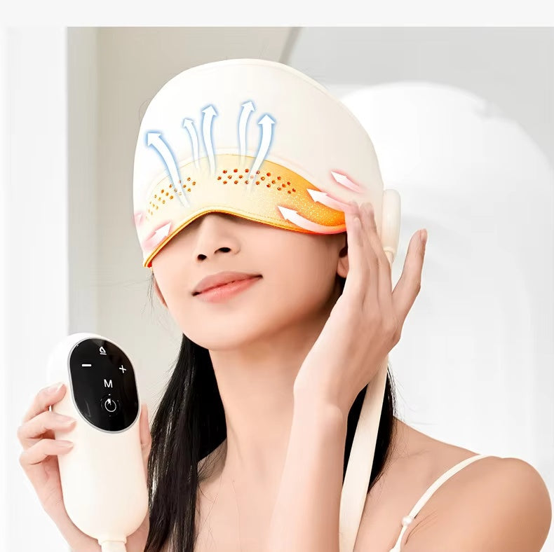 Heated Head & Eye Massager – Sleep Aid Pain Relief Device