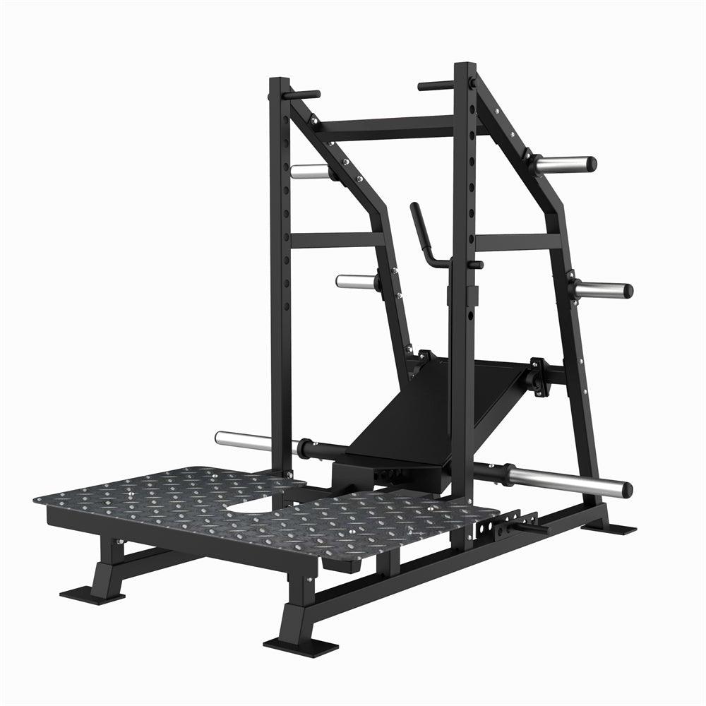 Excel Belt Squat - Muscle D Fitness - Plate Loaded Belt Squat w/ Plate Storage