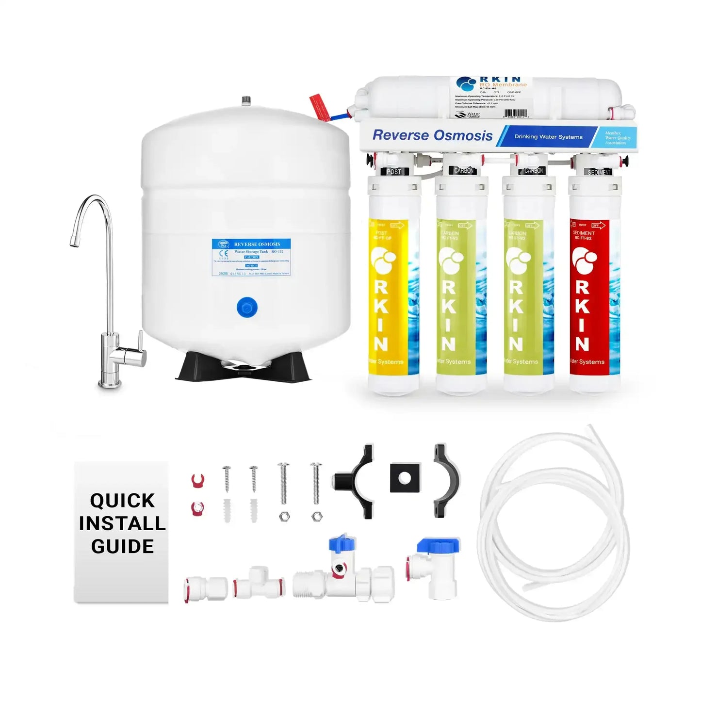 Flash Undersink Reverse Osmosis System with Chrome Lead-Free Faucet