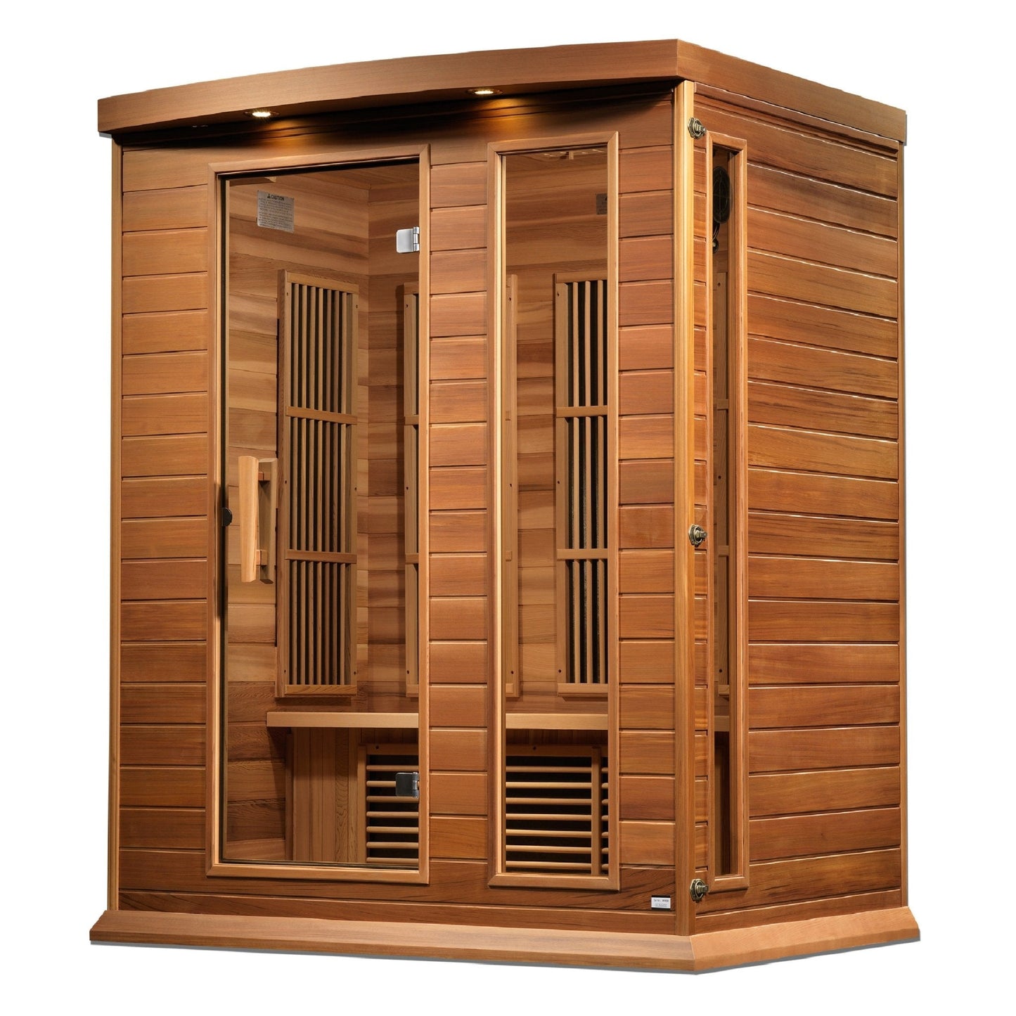 Maxxus 3-Person Near Zero EMF FAR Infrared Sauna – Canadian Hemlock