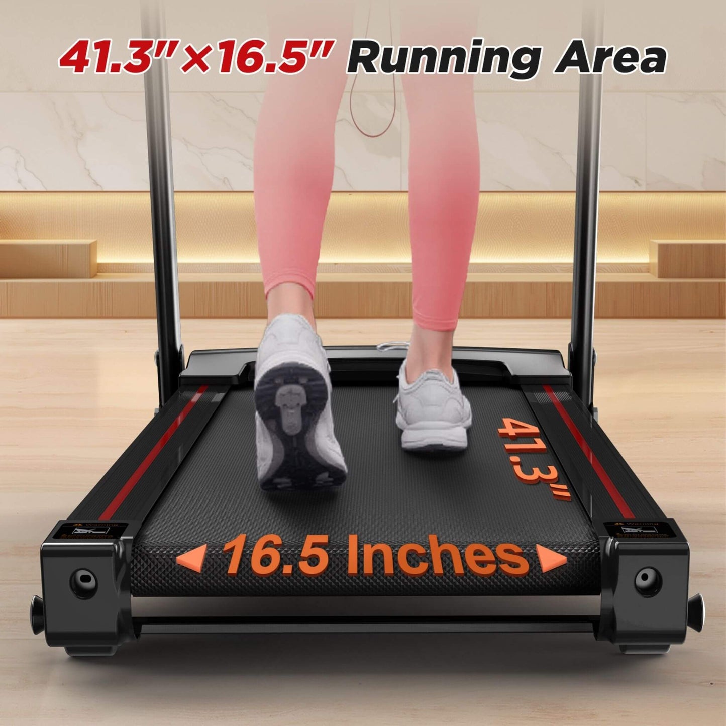 Rovix Portable 3.5HP Space Saving Folding Treadmill W/ Incline & 12 Preset Programs