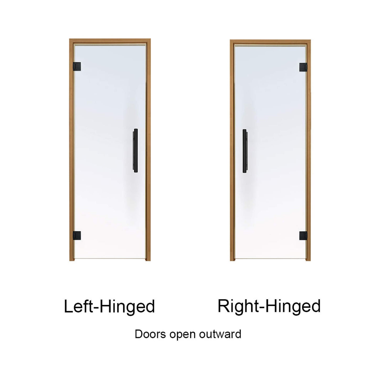 Prosaunas 24X81 Thermo-Aspen Prehung Tinted Glass Sauna Door (SAK51863)