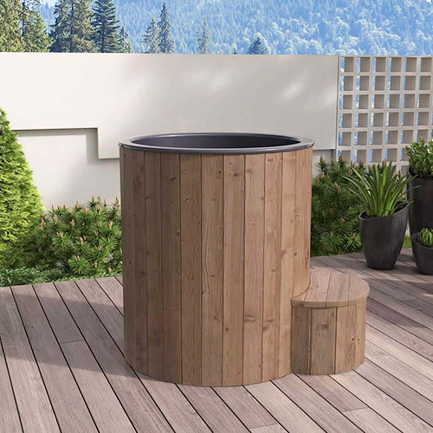 SaunaLife Model S1N/B 1-Person Cold/Hot Immersion Tub
