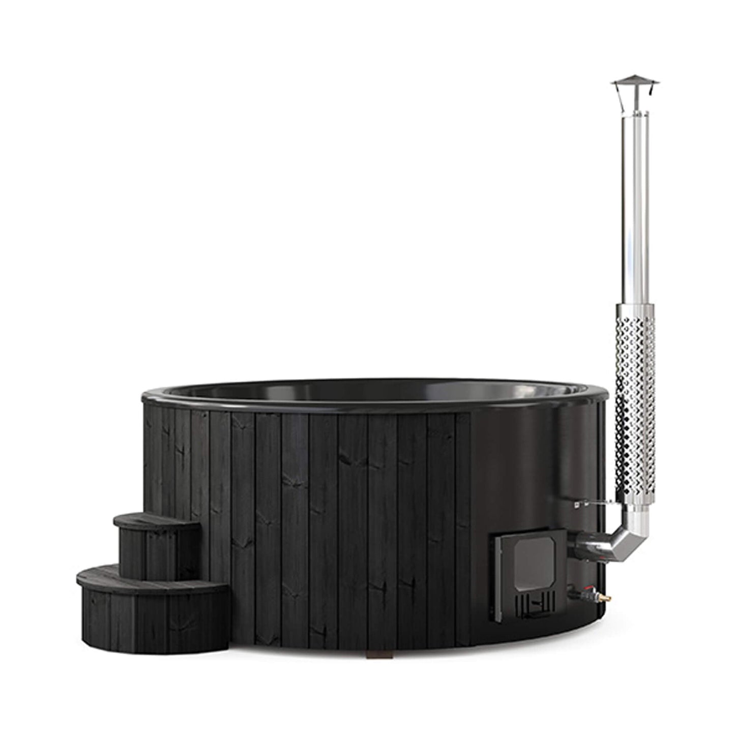 SaunaLife Model S6B 7-Person Soak-Series Home Wood-Burning Hot Tub