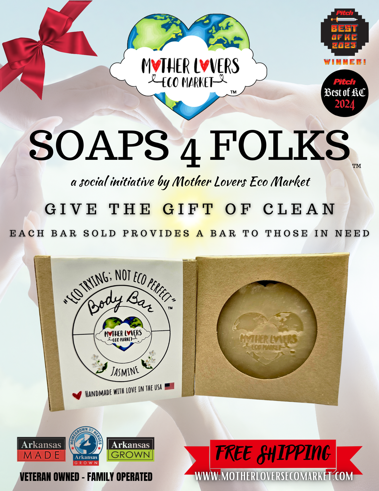 Castile Soap Bar - Mother Lovin - 4 oz - Sensitive Skin - Handmade - Vegan - Organic - Zero Waste