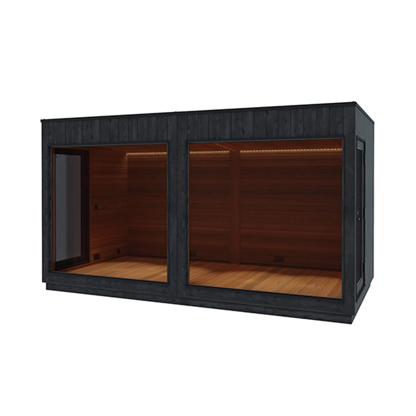 ThermaSol Nordic Misty XL Lounge 2-Entrance Outdoor Sauna Cabin