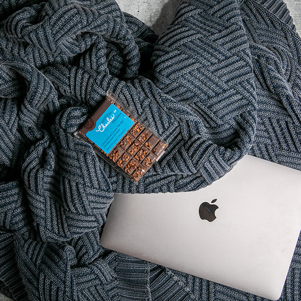 Washed Brick Cotton Knit Throw Blanket