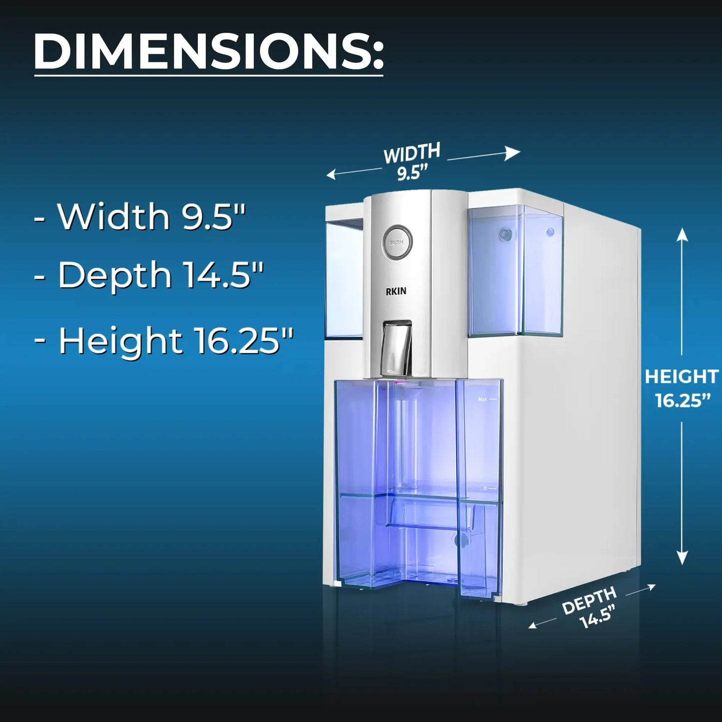 Zero Installation Purifier Countertop Reverse Osmosis Water Filter