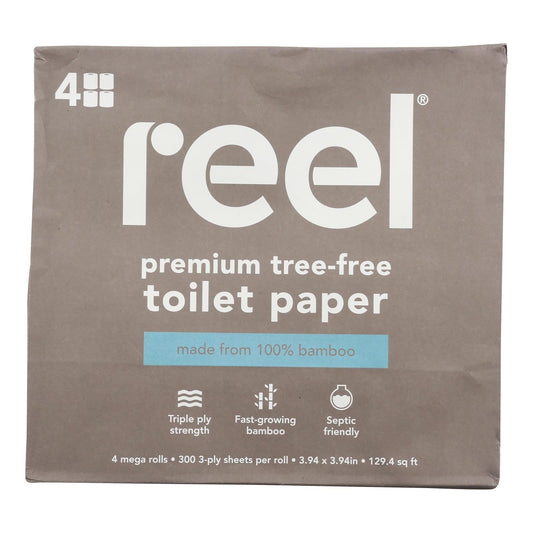 Reel Bamboo Toilet Paper - Case of 6 - 24 Count