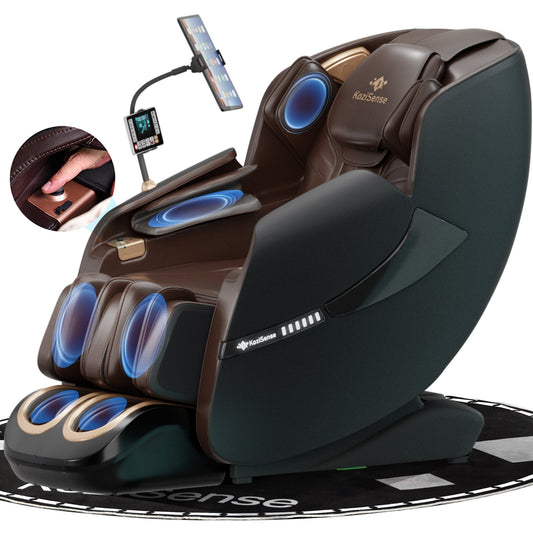 KoziSense 2026 Upgraded A18 3D SL-track Massage Chair - (Black and Brown)