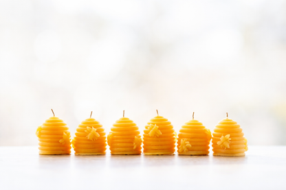 6- Beeswax Candle Hive Votives