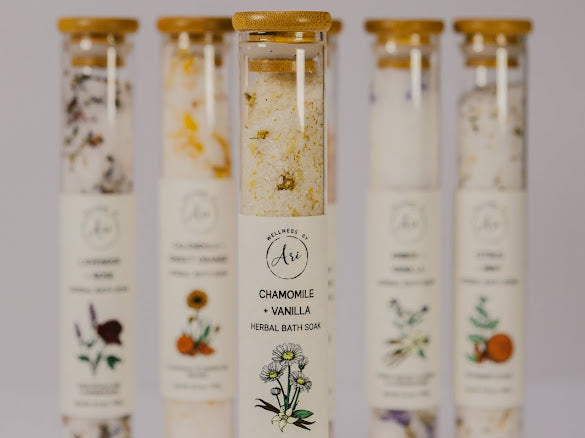 🌿 Botanical Bath Salt Soak – Relaxing Mineral Bath | Multiple Scent Options