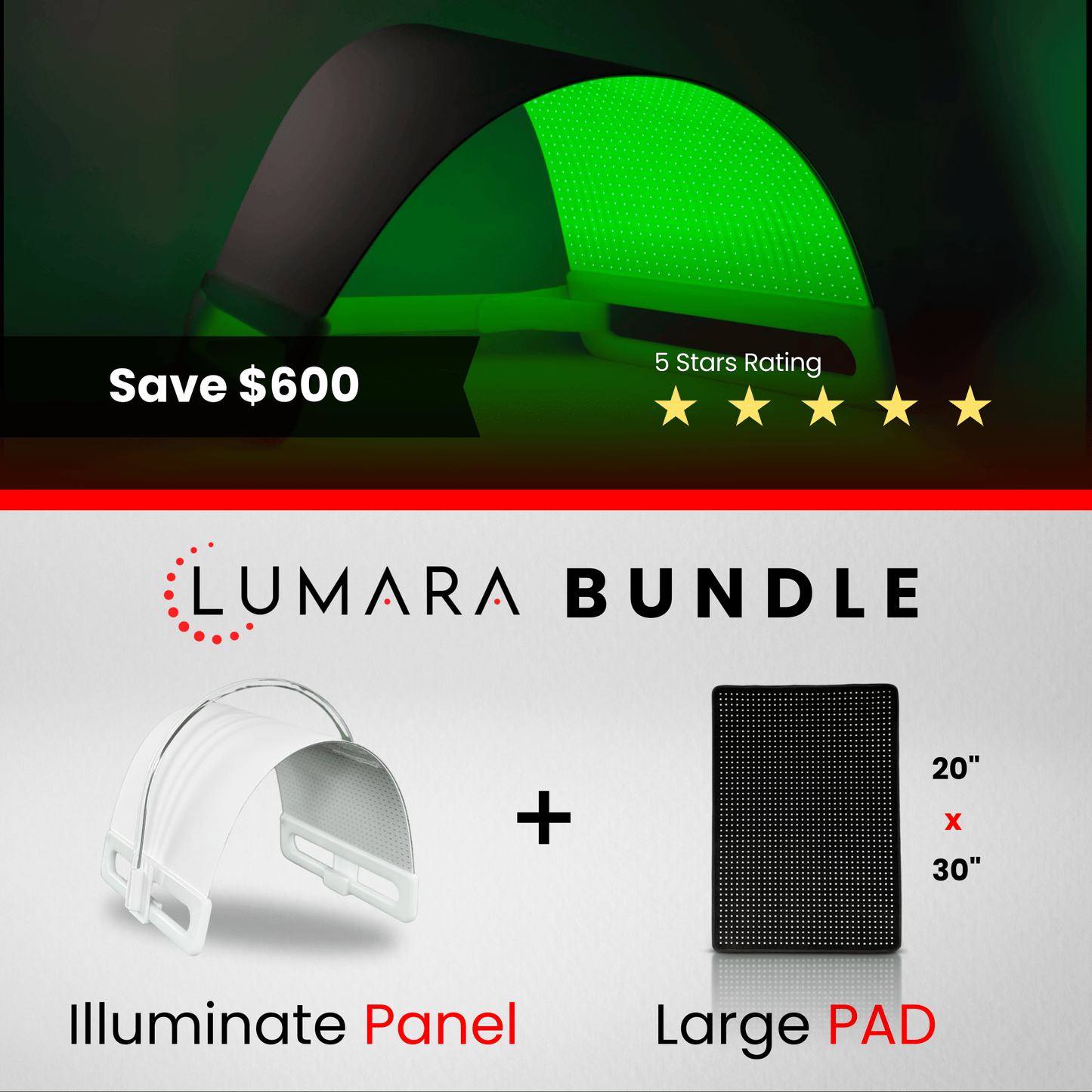Medical Grade Green Light Therapy Panel - 525nm - Illuminate