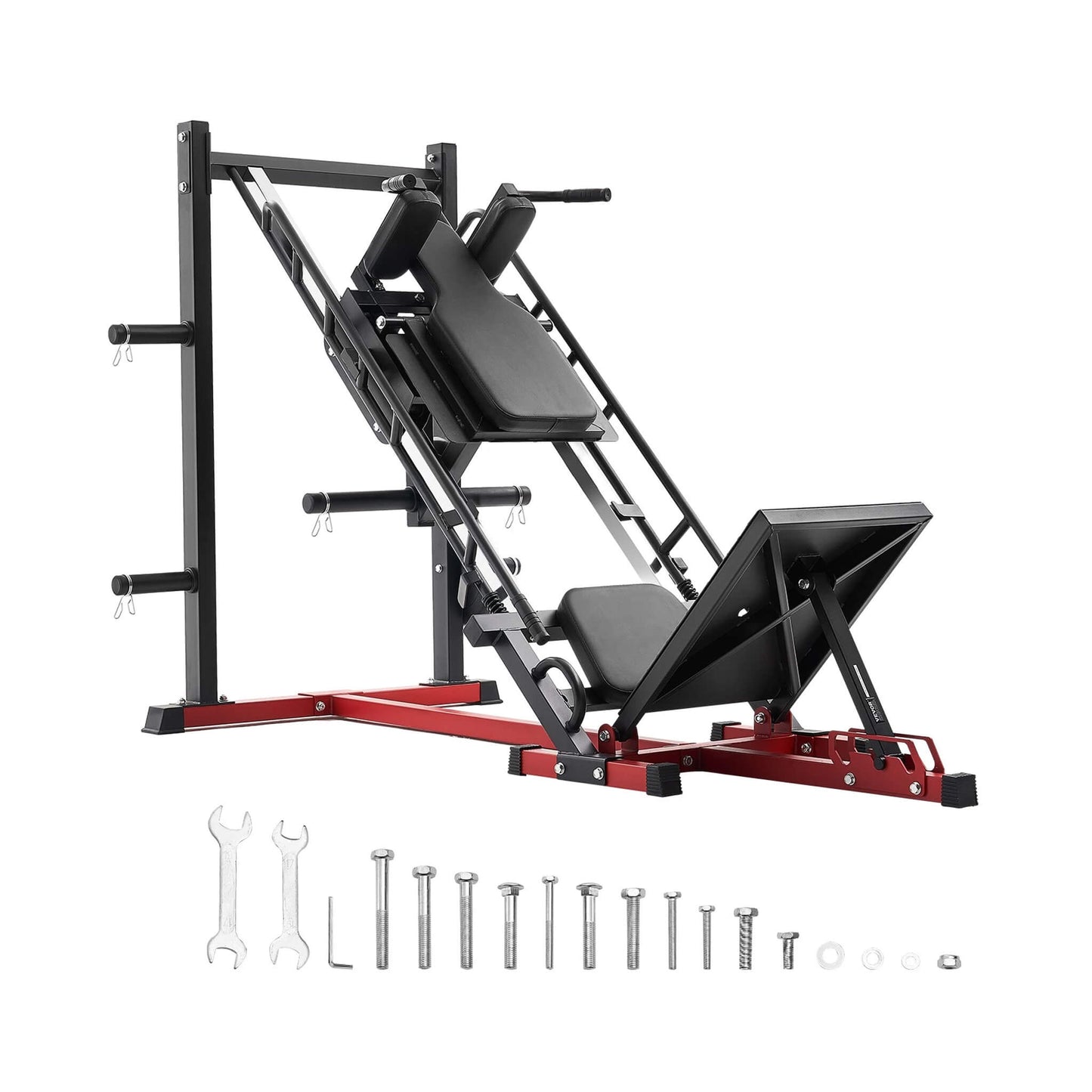 Rovix 2000LBS Adjustable Leg Press And Hack Squat Machine For Home Gym Workouts (SAK53148)