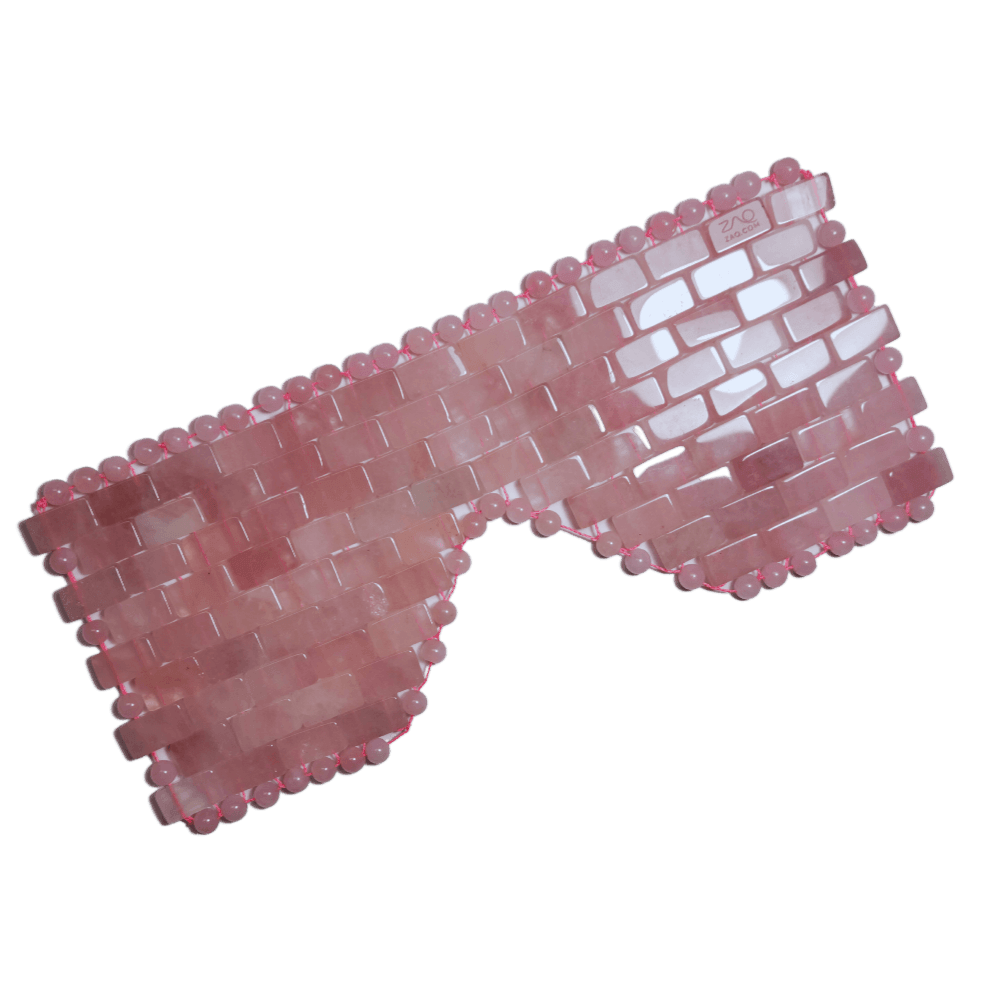 Rose Quartz Eye Mask - Handmade