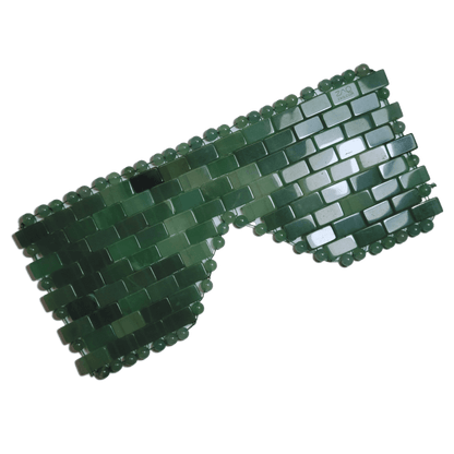 Jade Eye Mask - Handmade