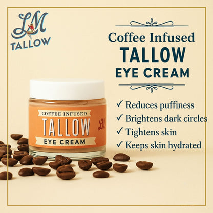 Vanilla Bean Tallow Gift Set - Whipped Moisturizer, Candle, Soap & Eye Cream | Lady May