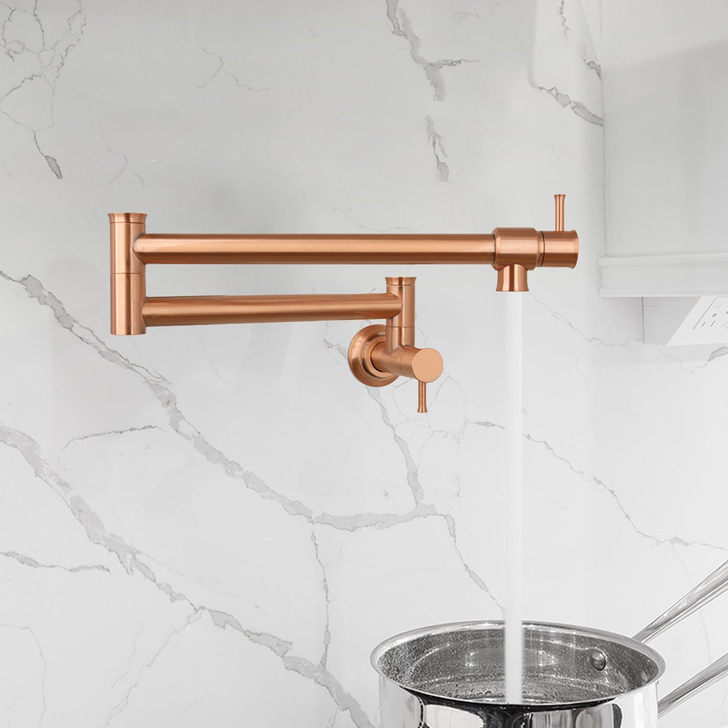 Copper Pot Filler Kitchen Faucet Wall-Mounted - AK98266-C