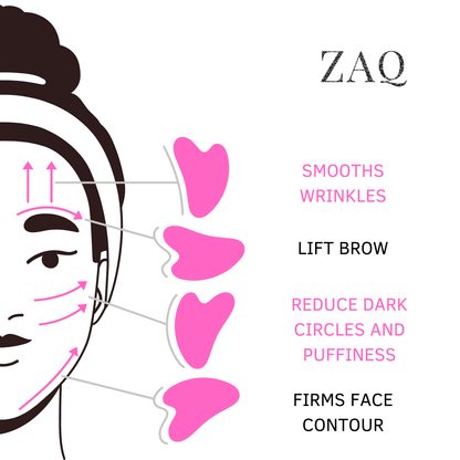 ROSE QUARTZ GUA SHA BOARD
