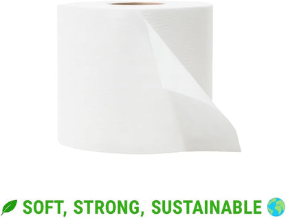 Bamboo Toilet Paper, 48 Rolls – 2-Ply, 1000 Sheets, Bulk for Business, Commercial & Schools