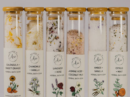 🌿 Botanical Bath Salt Soak – Relaxing Mineral Bath | Multiple Scent Options