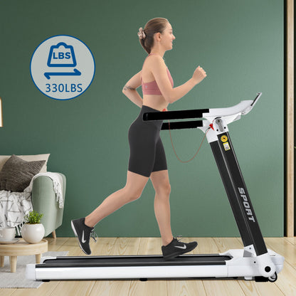 Rovix Portable Compact Home Cardio Fitness Treadmill With 3.5HP Electric Motor & Bluetooth Speakers