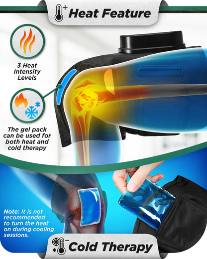 LX4 KNEE COMPRESSION MASSAGER BLACK