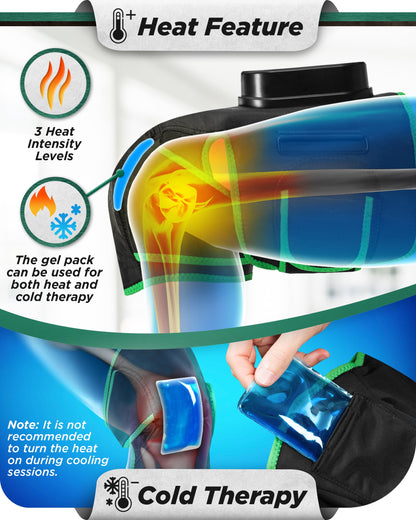 LX4 KNEE COMPRESSION MASSAGER GREEN
