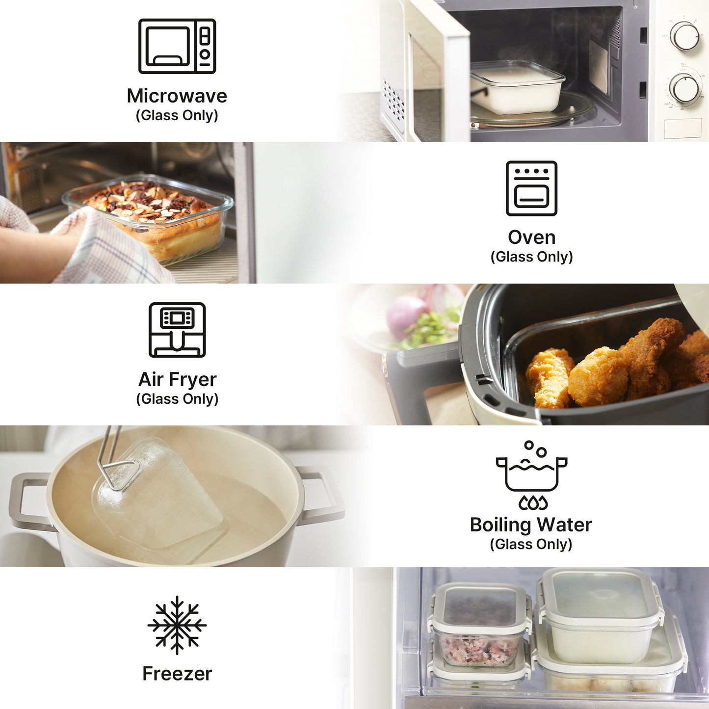 Comodo Rectangular Food Storage