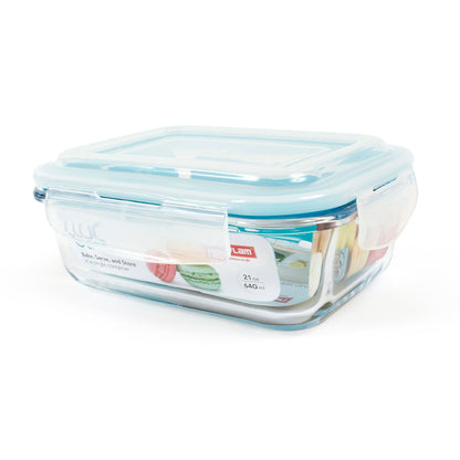 Cloc Glass Rectangular Food Storage