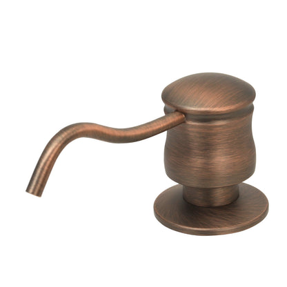 Built in Copper Soap Dispenser Refill from Top with 17 OZ Bottle - AK81006C