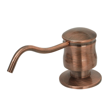 Built in Copper Soap Dispenser Refill from Top with 17 OZ Bottle - AK81006C