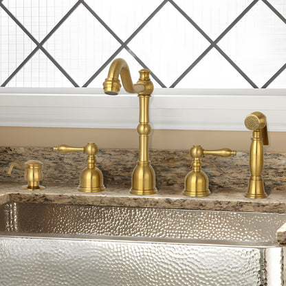 Built in Copper Soap Dispenser Refill from Top with 17 OZ Bottle - AK81006C