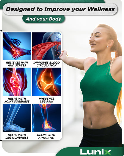 LX21 Shiatsu Foot and Calf Massager with Remote - Gray