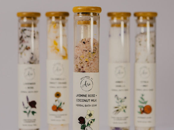 🌿 Botanical Bath Salt Soak – Relaxing Mineral Bath | Multiple Scent Options
