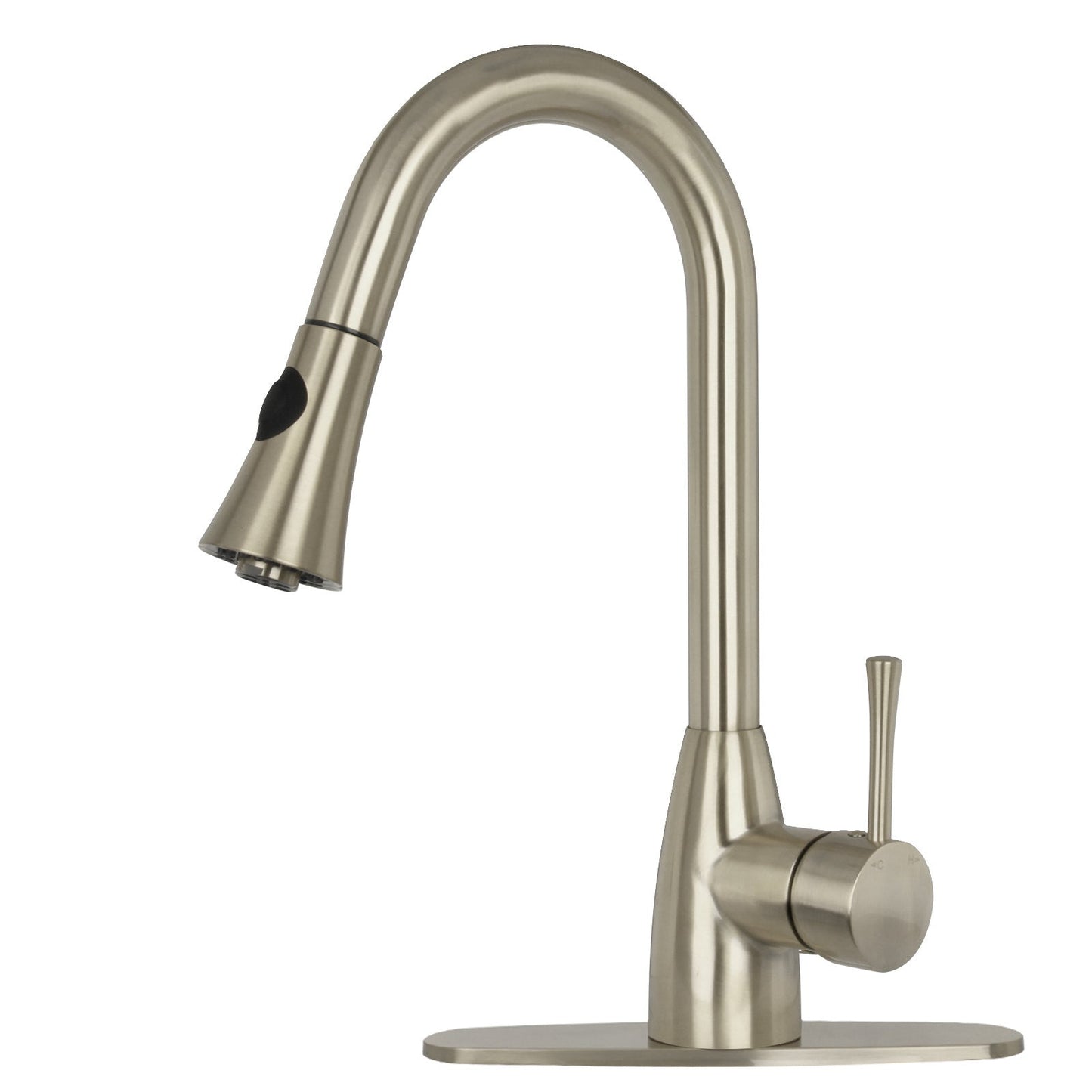 Copper Pull Out Kitchen Faucet, Single Level Solid Brass Kitchen Sink Faucets with Pull Down Sprayer - AK96455C