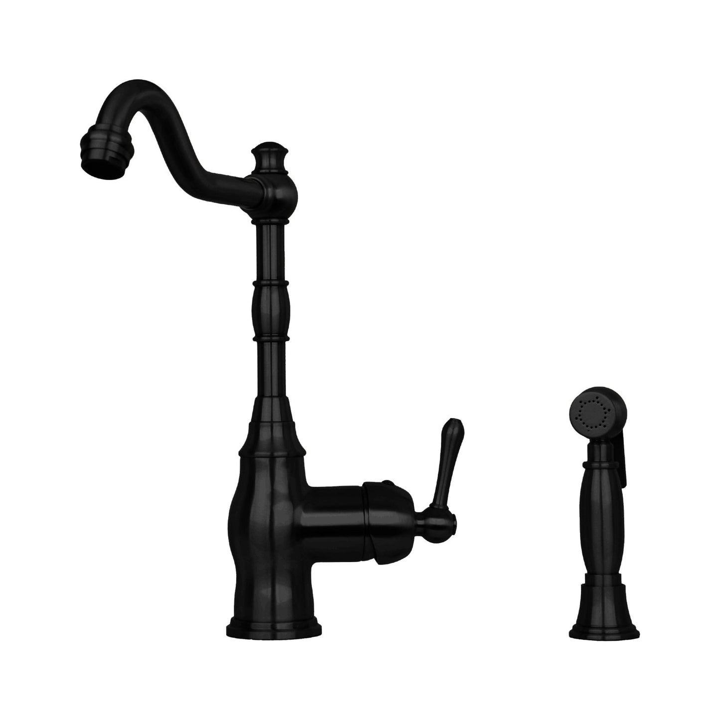 One-Handle Copper Widespread Kitchen Faucet with Side Sprayer - AK96918C