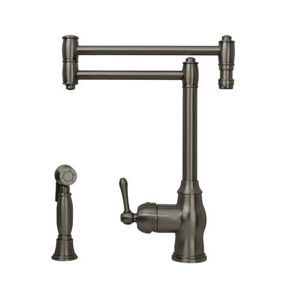 One-Handle Copper Pot Filler Kitchen Faucet with Side Sprayer - AK96918P1