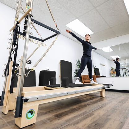 Nano Elite Half Trapeze - Adjustable Studio Pilates Reformer with Tower
