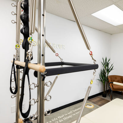 Nano Elite Half Trapeze - Adjustable Studio Pilates Reformer with Tower