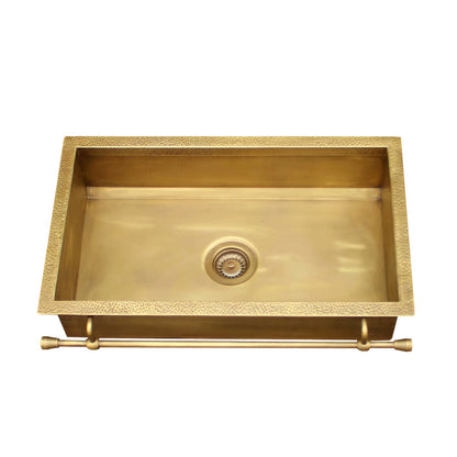 Akicon Equal Bowl Farmhouse Copper Kitchen Sink - AKS506-C