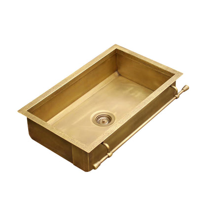 Akicon Equal Bowl Farmhouse Copper Kitchen Sink - AKS506-C
