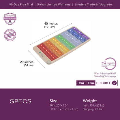 Rainbow Chakra Series | PEMF Far Infrared Heating Mats